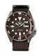Seiko 5 Sports Часовник Автоматичен с Кафяв Платнена Каишка