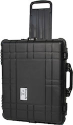 Poseidon Camera Suitcase with Wheels in Black Color