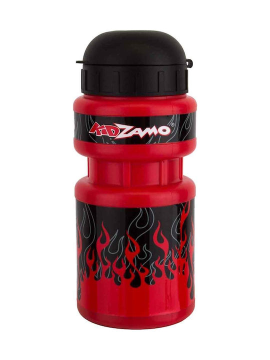 Kidzamo Water Bottle Παγούρι Πλαστικό Ποδηλάτου 300ml Κόκκινο