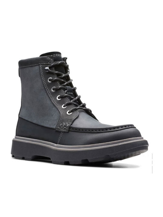 Clarks Dempsey Peak Men's Leather Boots Black