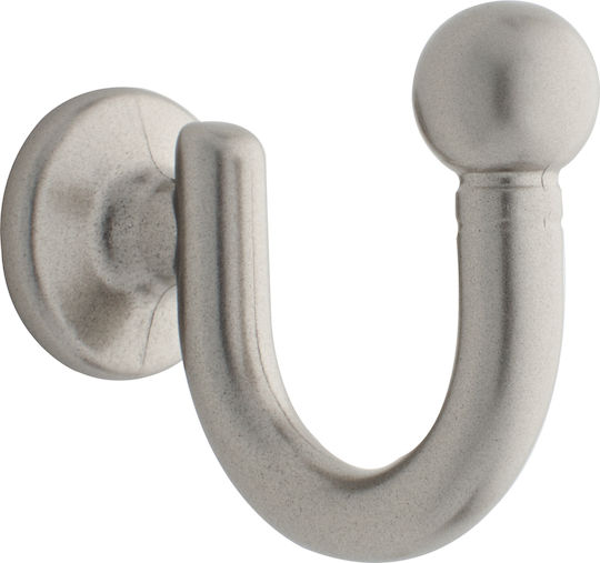 Zogometal Holdback Perete din Metal Argintiu 1buc