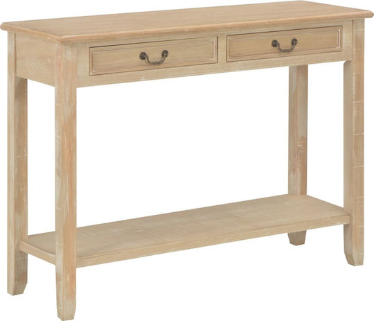 Wooden Console Table Coffee L110xW35xH80cm