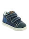 Pedro 135 Παιδικά Sneakers High Ανατομικά με Σκρατς Navy Μπλε
