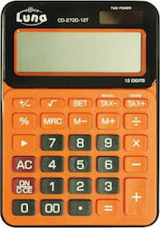 Luna CH-2720 Calculator Accounting 12 Digits in Orange Color 000075851