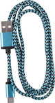 Geflochten USB 2.0 auf Micro-USB-Kabel Blau 1m (3861) 1Stück
