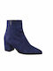 Paola Ferri Suede Women's Ankle Boots Navy Blue D7054