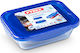 Pyrex Cook & Go Σετ Δοχεία Φαγητού Γυάλινα Μπλε 2τμχ