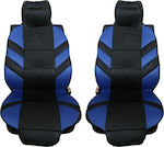 Car Seat Back Set 2pcs Polyester Blue