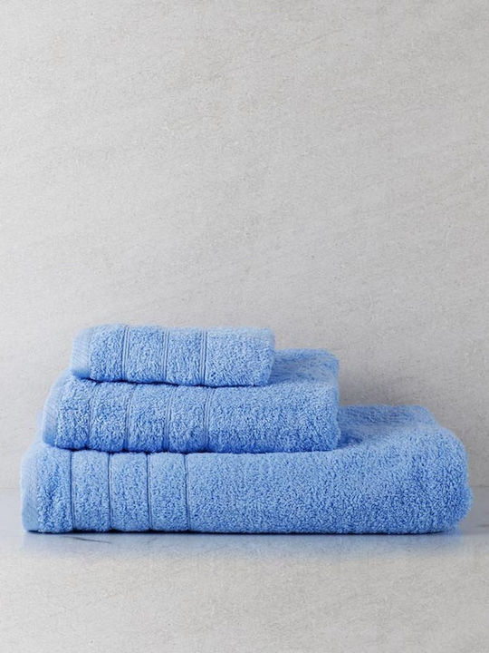 Sunshine Facecloth Dory 50x100cm Light Blue Wei...