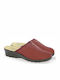 Anatomical Leather Women's Slippers Burgundy