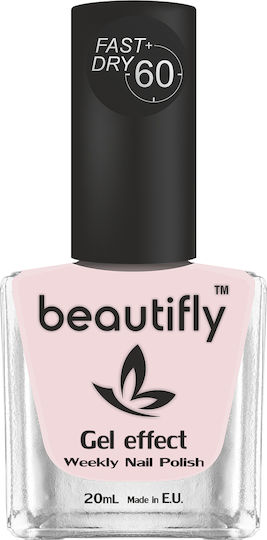 Beautifly Weekly Luciu Oja Lustruirea De Lungă Durată Uscare Rapidă 260 Absolute Nude 20ml