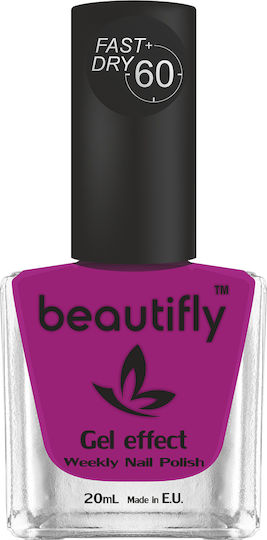 Beautifly Glossy Long Lasting Quick Dry Fuchsia Nail Polish 20ml