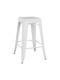Stool for Bar Outdoor MELITA White 43x43x67cm