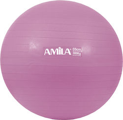 Amila Pilates Ball 65cm 1.4kg Pink Bulk