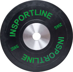 inSPORTline Bumper Set of Plates Olympic Type Rubber 1 x 25kg Φ50mm