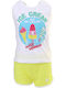 Kids' Set with Shorts Summer 2pcs White