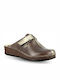 Parex Leather Women's Slipper In Brown Colour