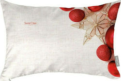 Saint Clair Christmas Decorative Pillow Rectangular White 30x45pcs