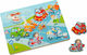 Ξύλινο Παιδικό Puzzle Σφηνώματα Clutching In the city για 3+ Ετών 6pcs Haba
