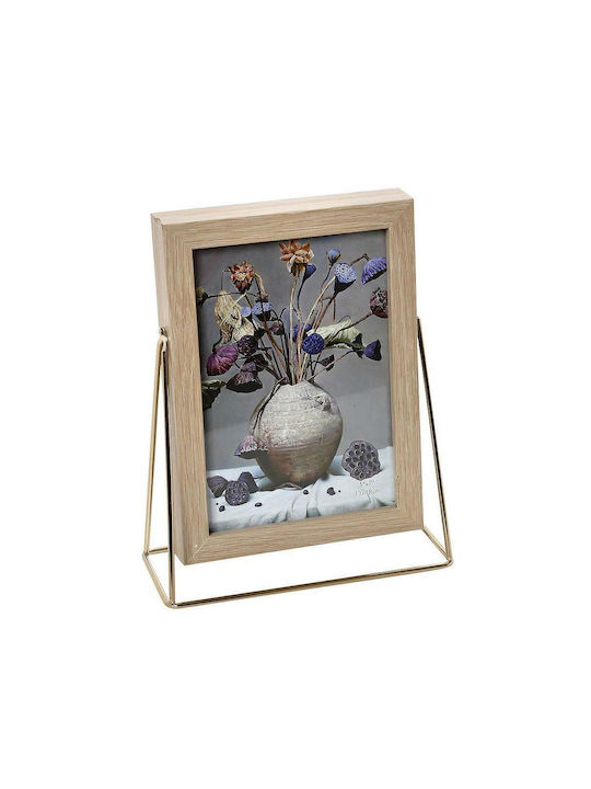 Espiel Photo Frame Wooden 15x20cm with Beige Frame