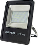 Geyer Στεγανός Προβολέας LED 150W Θερμό Λευκό 3000K IP65