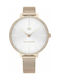 Kelly Damenuhr 38mm Batteriebetrieb mit Roségold Rostfreier Stahlarmband