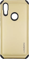 Motomo Tough Armor Back Cover Plastic Gold (Red...