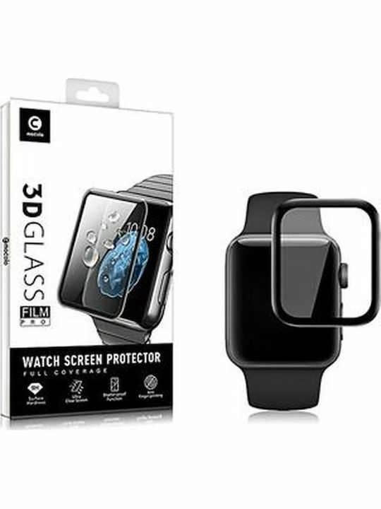 Mocolo 3D Black Full Face Tempered Glass για το Apple Watch 44mm 1τμχ