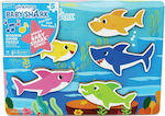 Wooden Kids Peg Puzzle Baby Shark with Sounds for 2++ Years 5pcs Spin Master