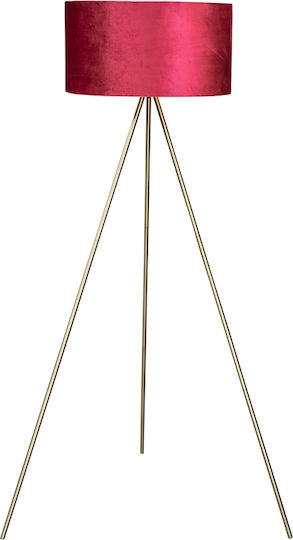 Zen Collection Stehleuchte H148xB45cm. mit Fassung für Lampe E27 Rot
