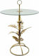 Monstera Round Glass Side Table Gold L60xW60xH88cm