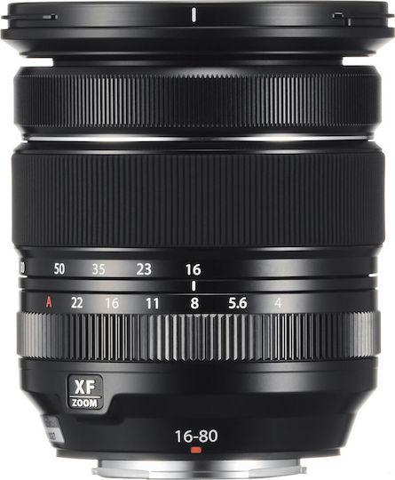 Fujifilm Crop Camera Lens XF 16-80mm f/4 R OIS WR Telephoto / Wide Angle for Fujifilm X Mount Black