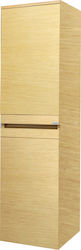 Ravenna Prive Wall Hung Cabinet Bathroom Column Cabinet L42xD35xH160cm Natural