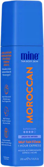 MineTan BodySkin Morocan Argan Oil Self Tanning Cream Body Dark 200ml