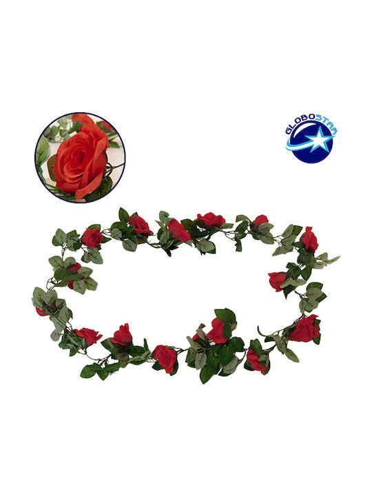 GloboStar Κρεμαστό Τεχνητό Φυτό Τριαντάφυλλο 220cm
