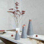 Nima Christmas Decorative Wood Tree Cone 20cm Gray 20468