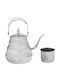 Keskor Keskor Teekanne mit Filter Rostfreier Stahl Silber 1650ml
