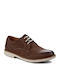 Clarks Raspin Plan Δερμάτινα Ανδρικά Casual Παπούτσια Καφέ