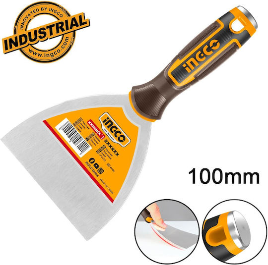 Ingco Spatula Inox 100mm with Plastic Handle HPUT08100