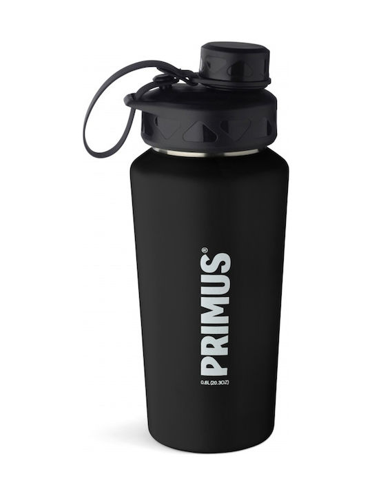 Primus Trail Bottle S.S Wasserflasche Rostfreier Stahl 600ml Schwarz