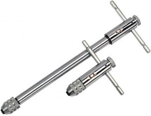 Voelkel Tap Wrench Ratchet 3-10mm Threaders 3pcs