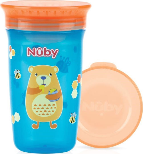 Nuby Παιδικό Ποτηράκι από Πλαστικό Γαλάζιο 300ml για 10m+