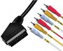 Cable Scart male - 6x Composite male 1.5m (01.079.0046)