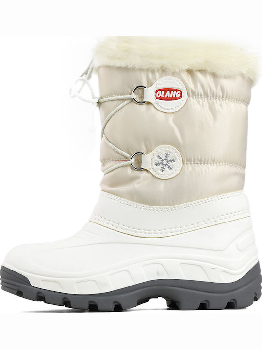 Patty Kinder-Schneestiefeletten mit Schnürsenkeln Weiß