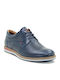 Damiani 627 Men's Leather Casual Shoes Blue