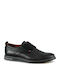 Damiani 562 Men's Leather Casual Shoes Black