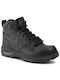 Manoa Leather Kids Boots with Laces Black