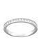 Swarovski Women's Silver Half Eternity Ring Rare with Zircon