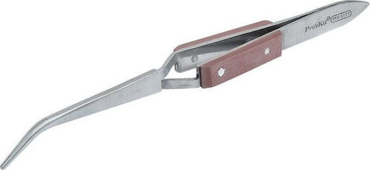 Proskit Προσέλα Μαγνητική με Γυριστή Μύτη 160mm 1PK-117T Εργαλείο Χειρός με Ξύλινη Λαβή