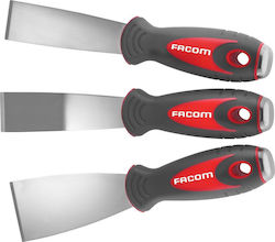 Facom Spatel Inox mit Kunststoff Griff Set 3Stücke